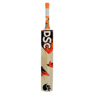 DSC WILDFIRE BLAZE TENNIS CRICKET BAT: Kashmir Willow Bat for Junior Players with Cross Weave Tape and Toe Guard