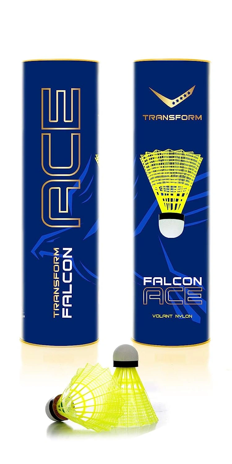 Transfrom Falcon Ace Nylon Badminton Shuttlecock-YELLOW-3