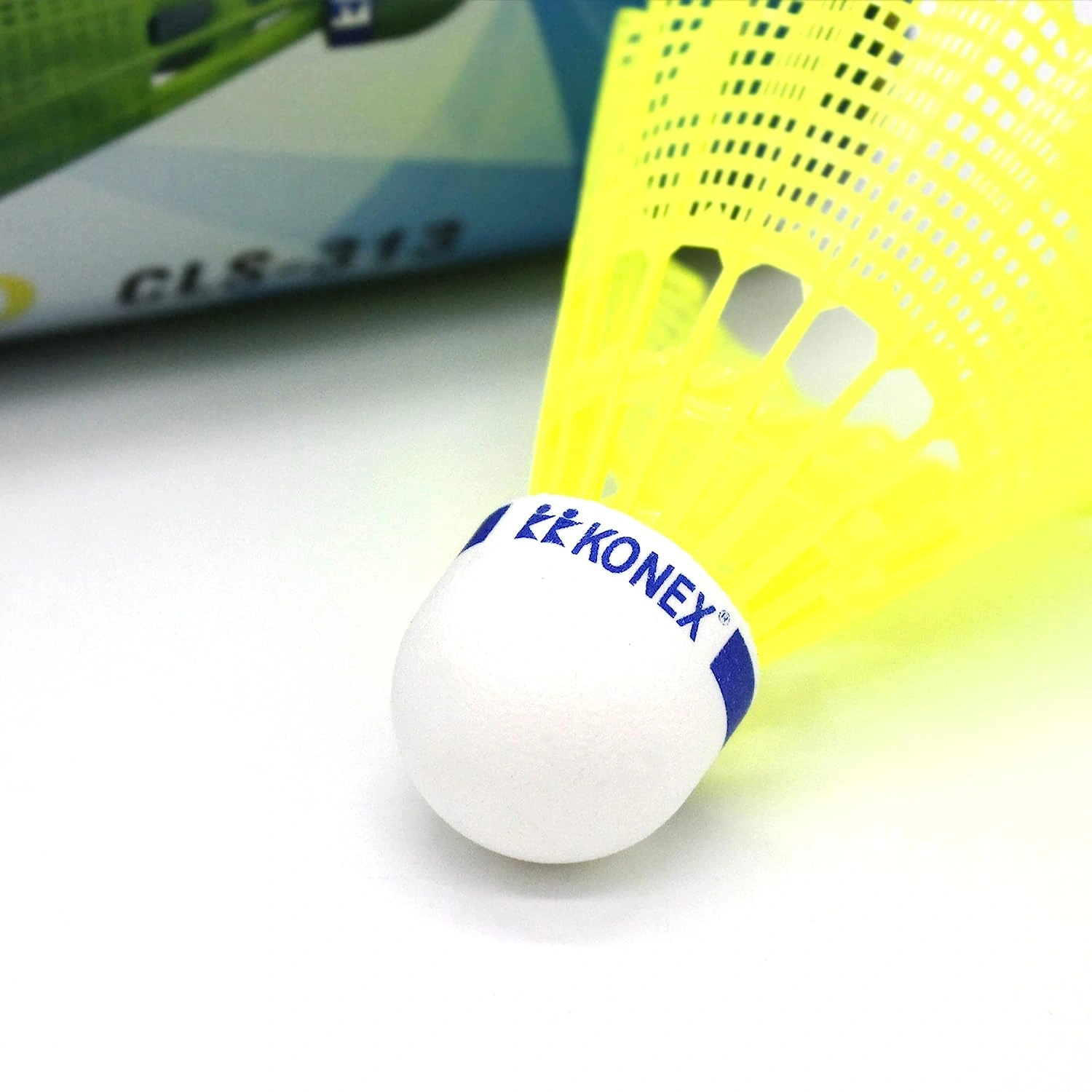 KONEX CLS 313 Gold Series Nylon Badminton ShuttleCock-Yellow-3