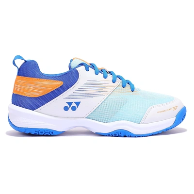 YONEX SHB 37EX Badminton Shoes-WHITE BLUE-1-1