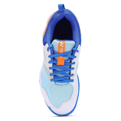 YONEX SHB 37EX Badminton Shoes-WHITE BLUE-1-2