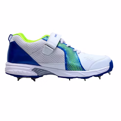SS Ranger Spike Shoes for Men-WHITE BLUE-9-3