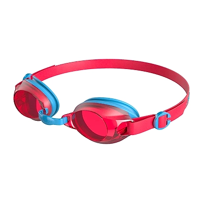 Speedo 809298C106 Jet Swim Goggles-Blue / Red-JR-1