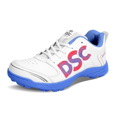 DSC Beamer X Cricket Shoes: Durable and Comfortable Cricket Shoes for Armature and Recreational Players-PSTL.BLUE/WHITE-11-1