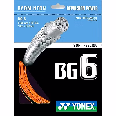 Yonex BG 6 Badminton String-ORANGE-1