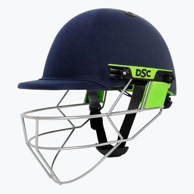 DSC Edge Pro Cricket Helmet: High-Impact ABS Shell Helmet with Aerodynamic Grill Design and Ultra-Soft Padding-NAVY-XS-5