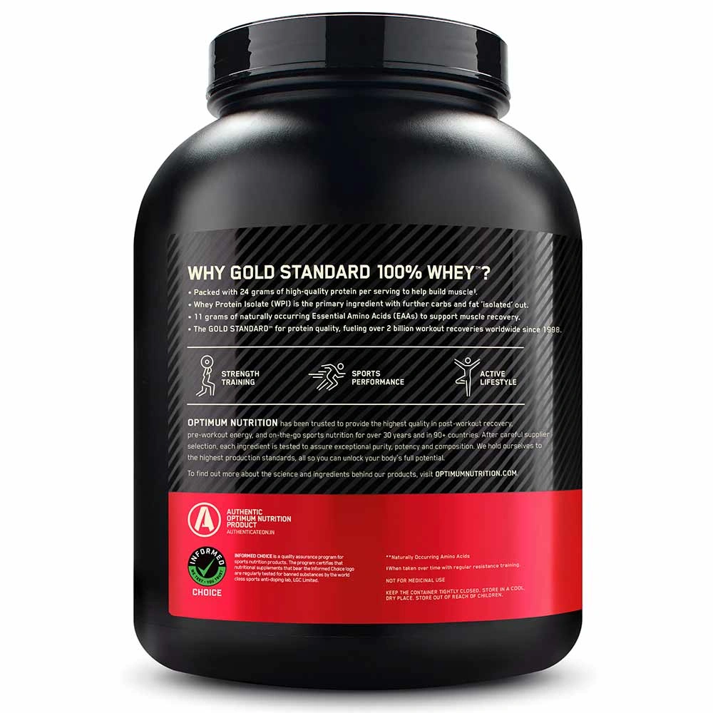 Optimum Nutrition (ON) Gold Standard 100% Whey Protein Powder-5 Lbs-COOKIE A-1