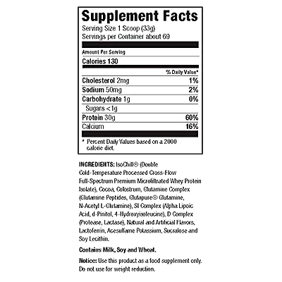 Iso Sensation 93 with Glutamine, Whey Protein Isolate Powder-5 Lb-CHOCOLATE FUDGE-3