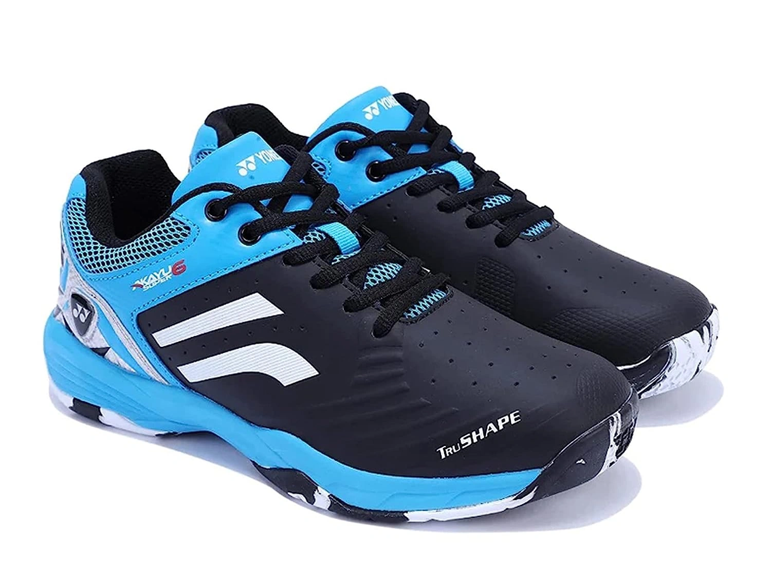 YONEX AKAYU SUPER 6 BADMINTON SHOES-10-BLACK AQUA BLUE-2