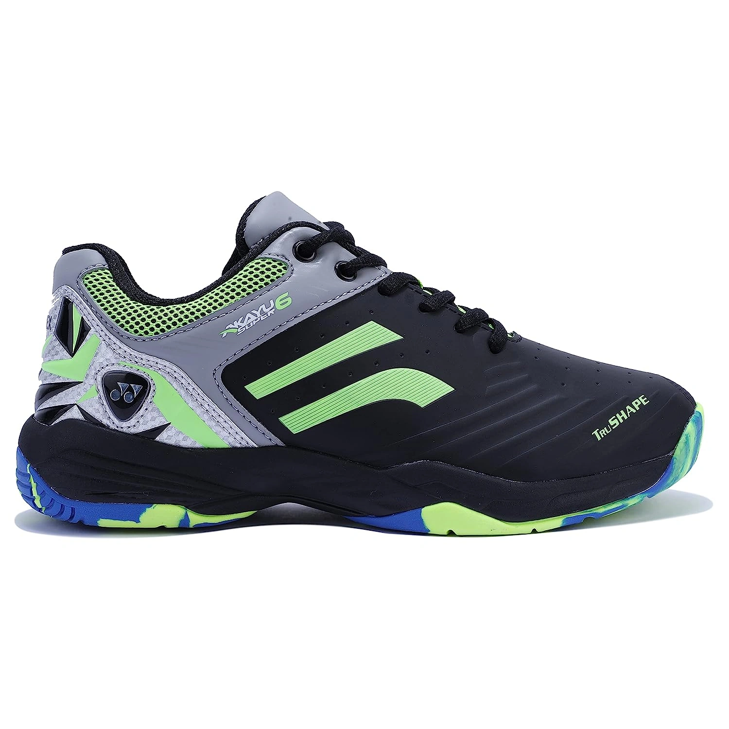 YONEX AKAYU SUPER 6 BADMINTON SHOES-BLACK LIME-10-1