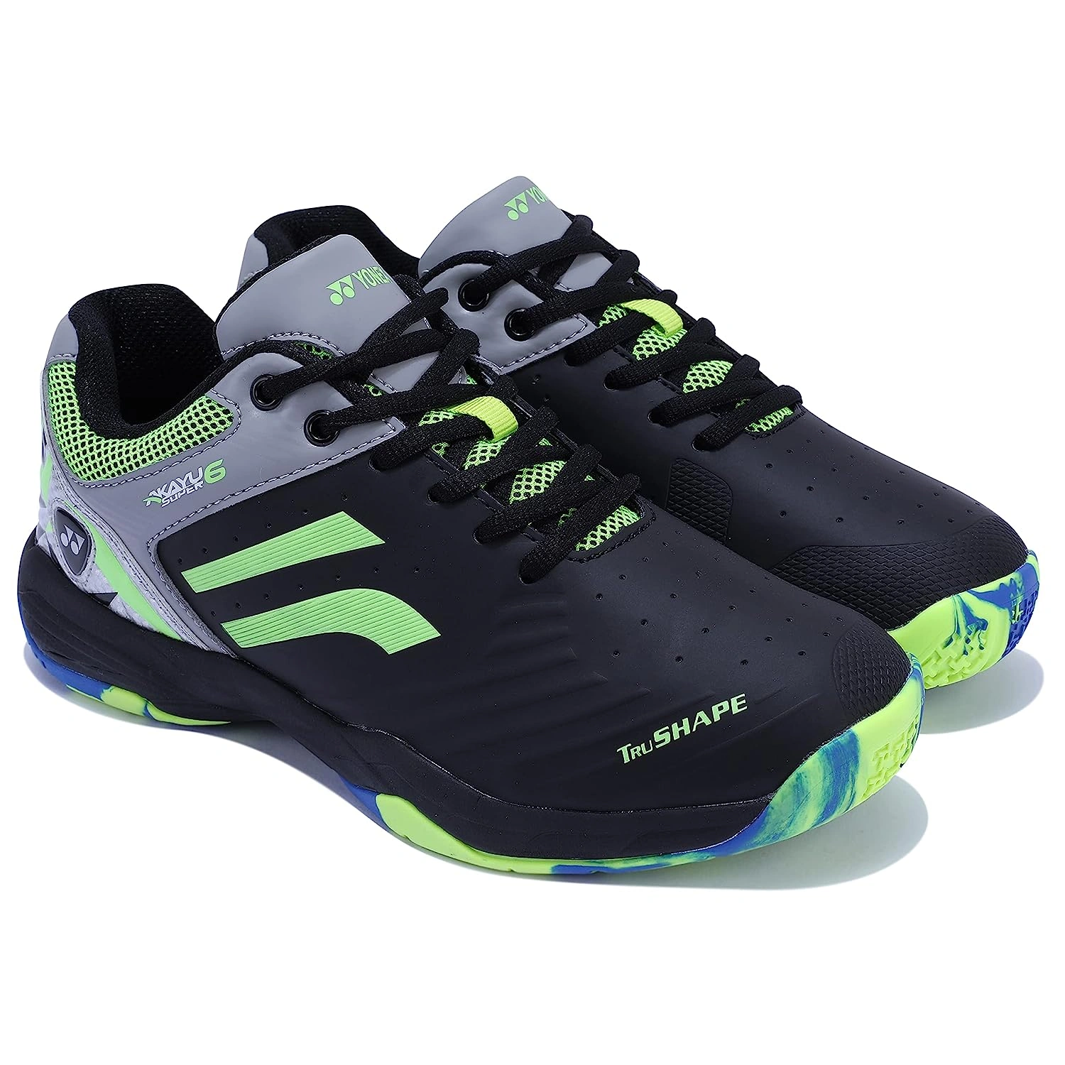 YONEX AKAYU SUPER 6 BADMINTON SHOES-BLACK LIME-10-2