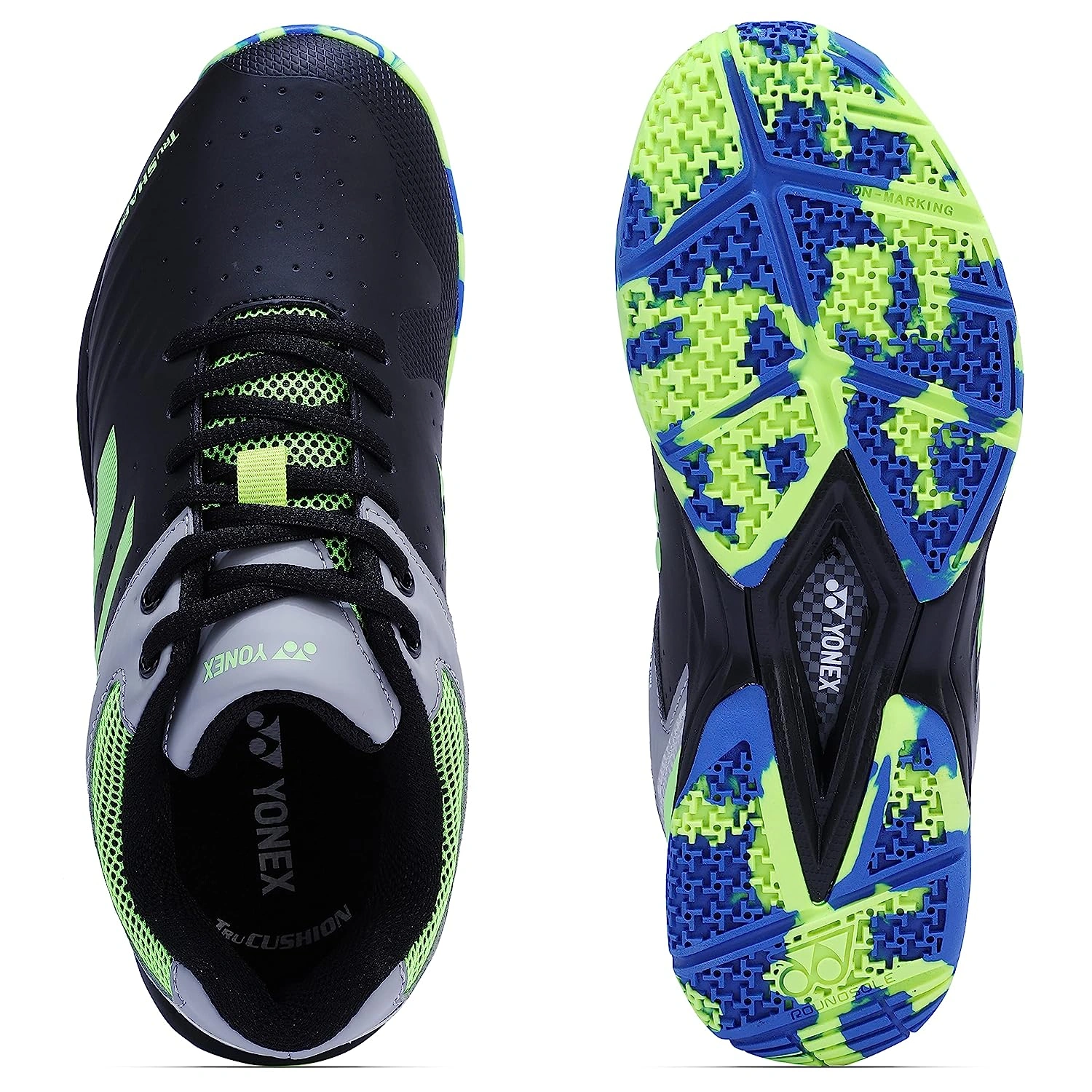 YONEX AKAYU SUPER 6 BADMINTON SHOES-BLACK LIME-10-3