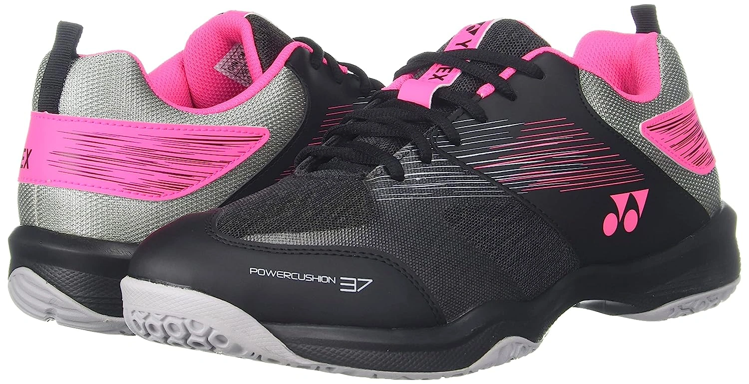 YONEX SHB 37EX Badminton Shoes-11-BLACK PINK-4