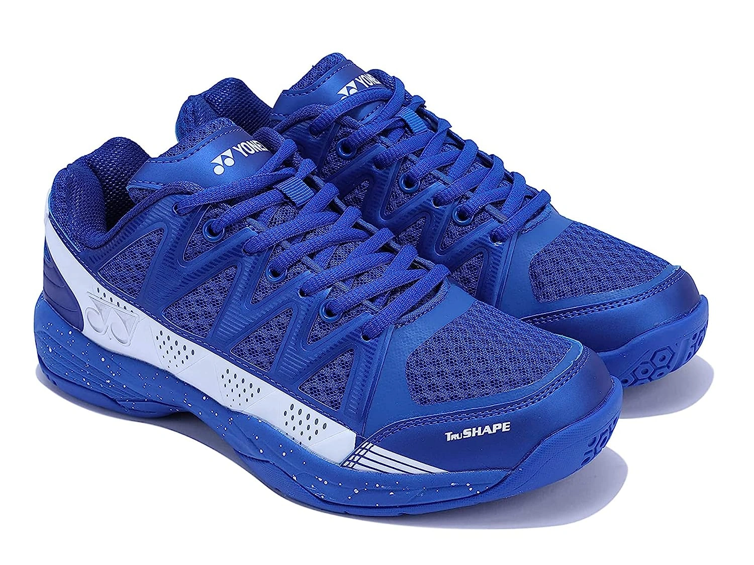 Yonex Skill TRU Cushion Non-Marking Badminton Shoe-8-HYPER BLUE WHITE-4