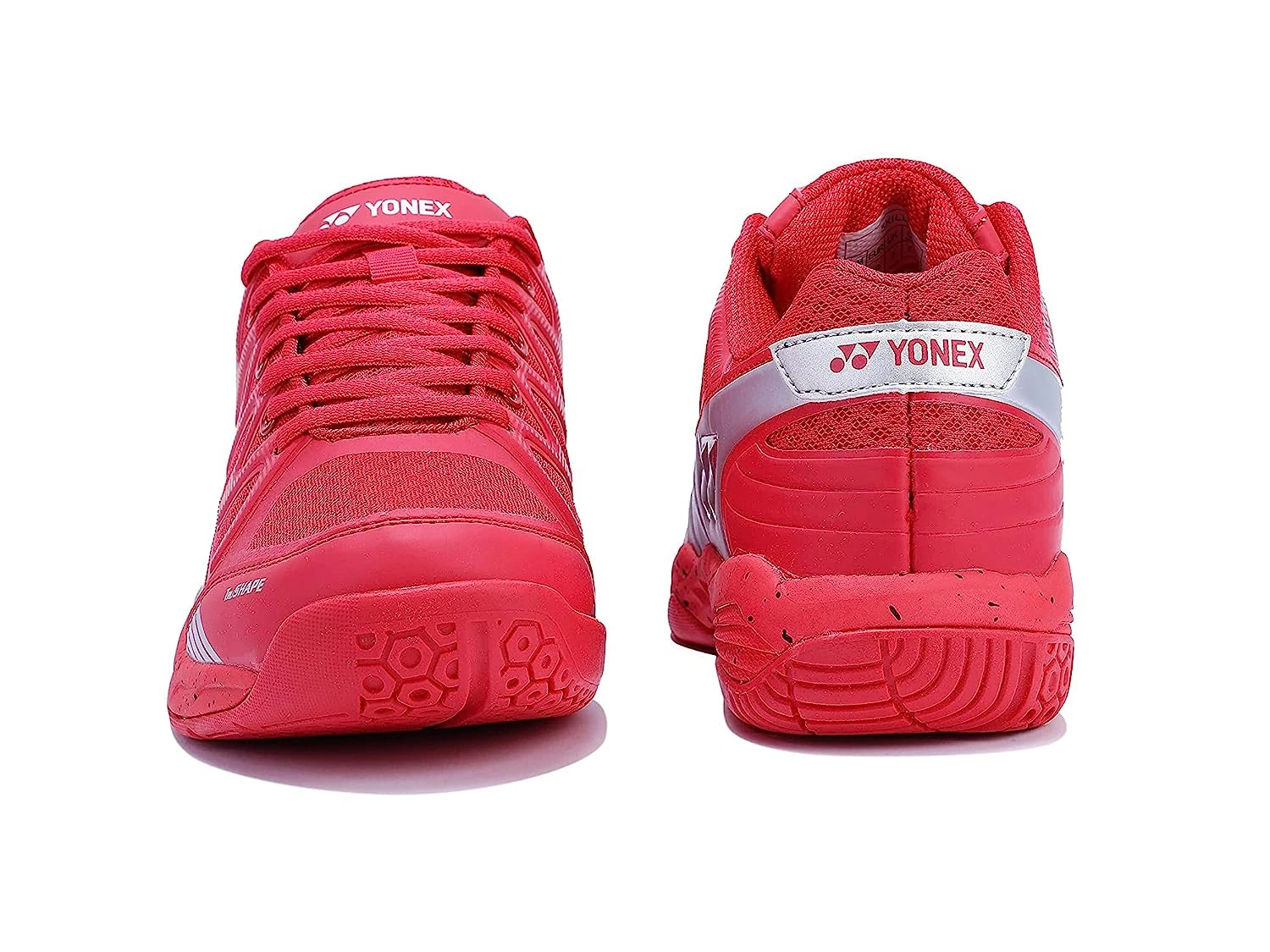 Yonex Skill TRU Cushion Non-Marking Badminton Shoe-9-RED - SILVER-3