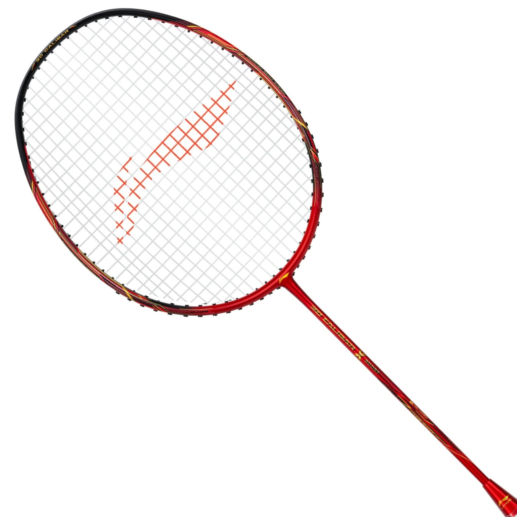 Li-Ning 3D Calibar X Boost Carbon Graphite Strung Badminton Racquets-RED BLACK-FS-5