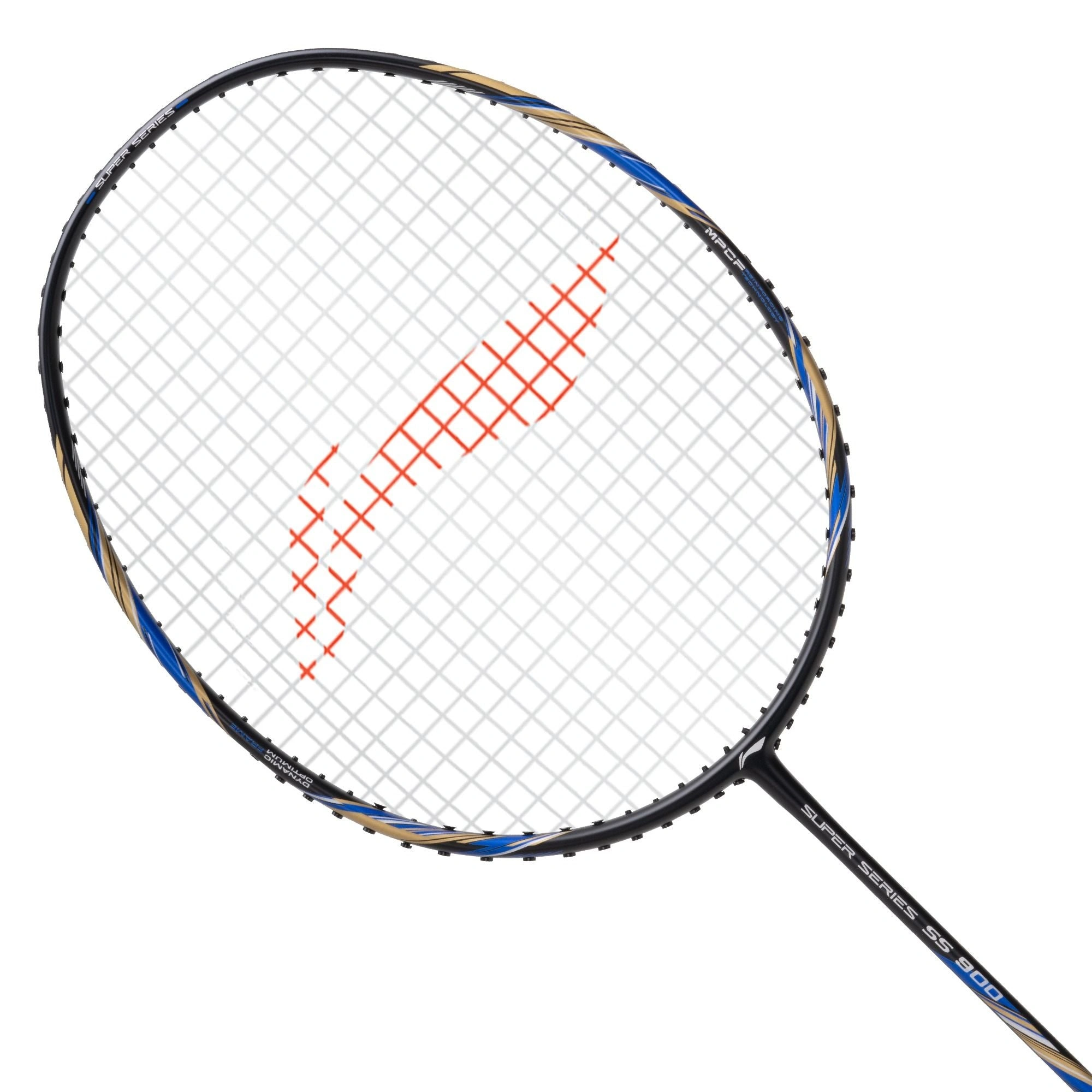 Li-Ning Super Series 900 Strung Badminton Racket-BLACK/BLUE-FS-8