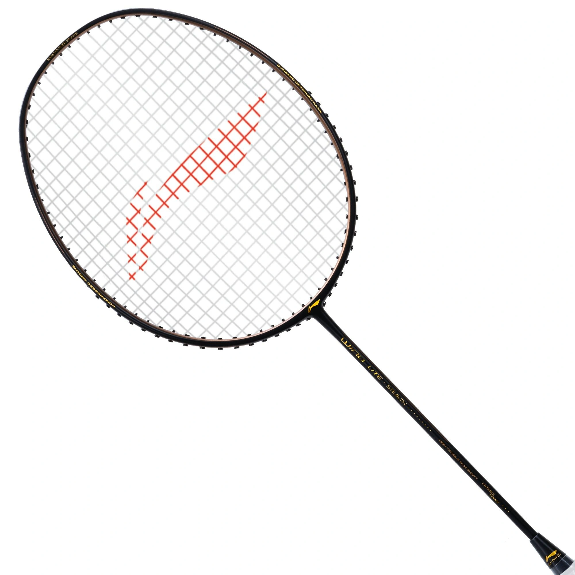 Li-Ning Wind Lite Stealth Carbon Fibre Badminton Racquets-77 G-BLACK/BRONZE-5