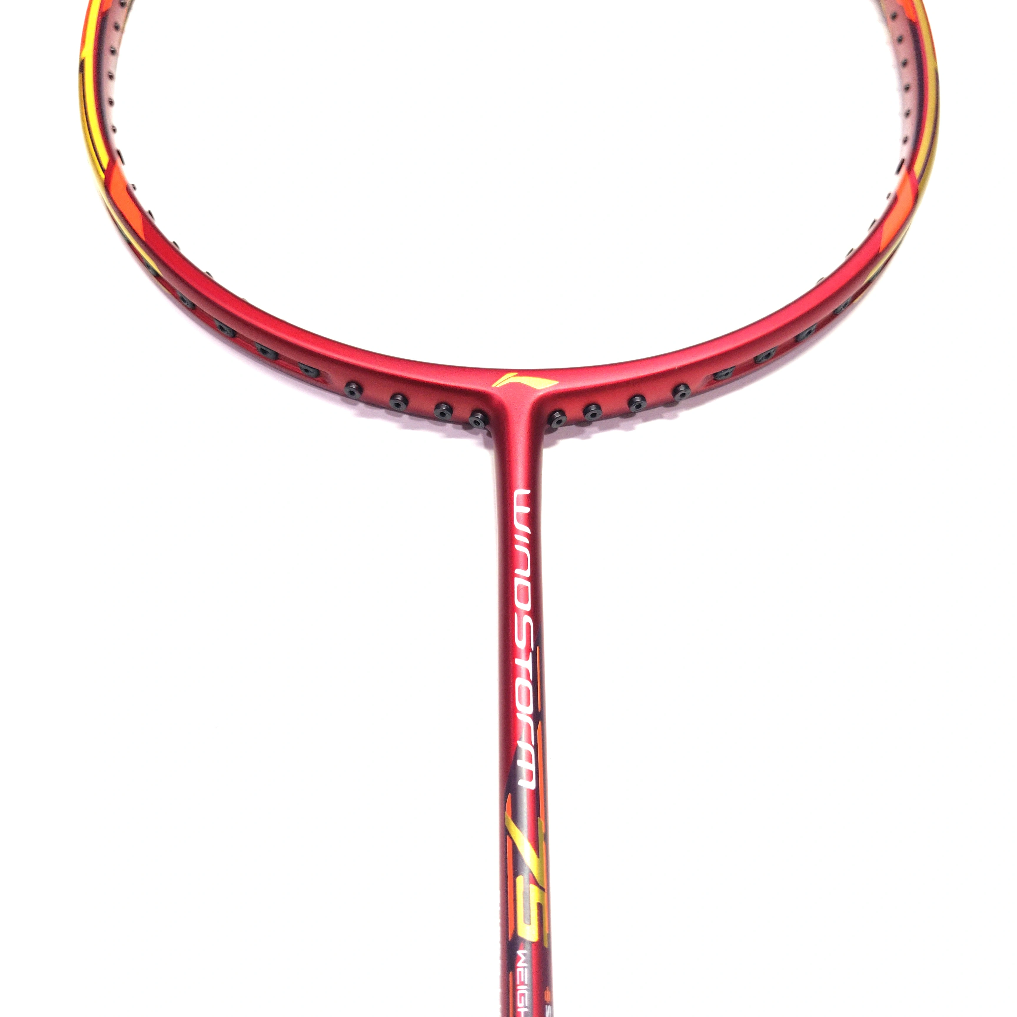 LI-NING WINDSTORM 75 BADMINTON RACKET-RED/GOLD-FS-3