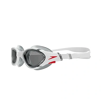 SPEEDO 800233214500 BIOFUSE FITNESS SWIM GOGGLE 2.0-WHITE/SMOKE-SR-2