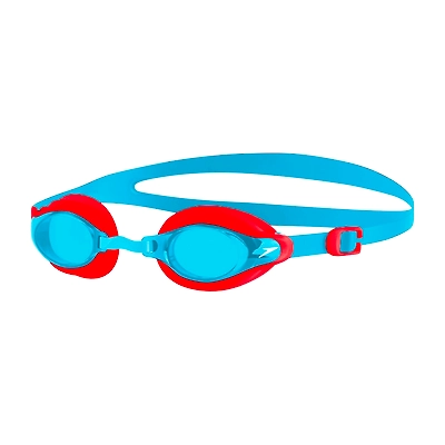 Speedo 811318B971 Blend Mariner Supreme Goggles, Kids-BLUE/RED-JR-1