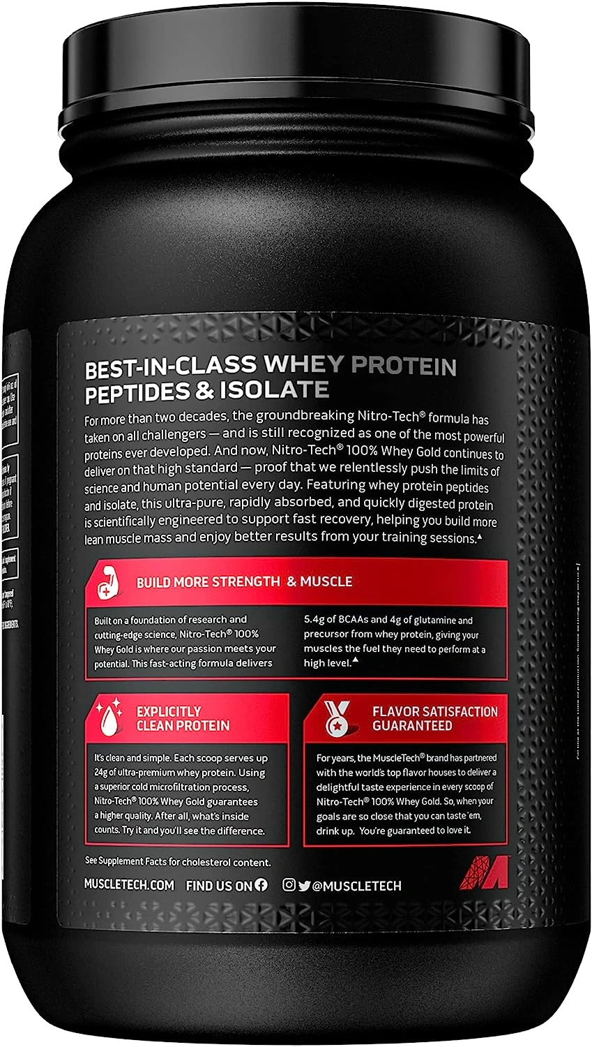 MuscleTech Nitro-Tech Whey Gold Protein Powder-FRENCH VANILLA-2