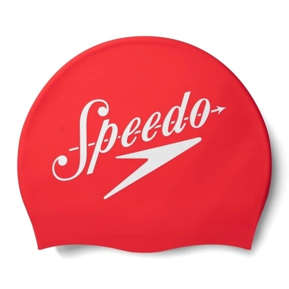 SPEEDO 80838514614 Slogan Print Senior Swim Cap-50227