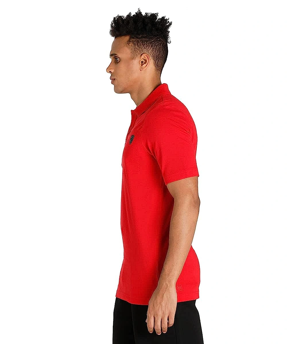 PUMA Scuderia Ferrari Style Men's Polo Shirt-M-Red-5