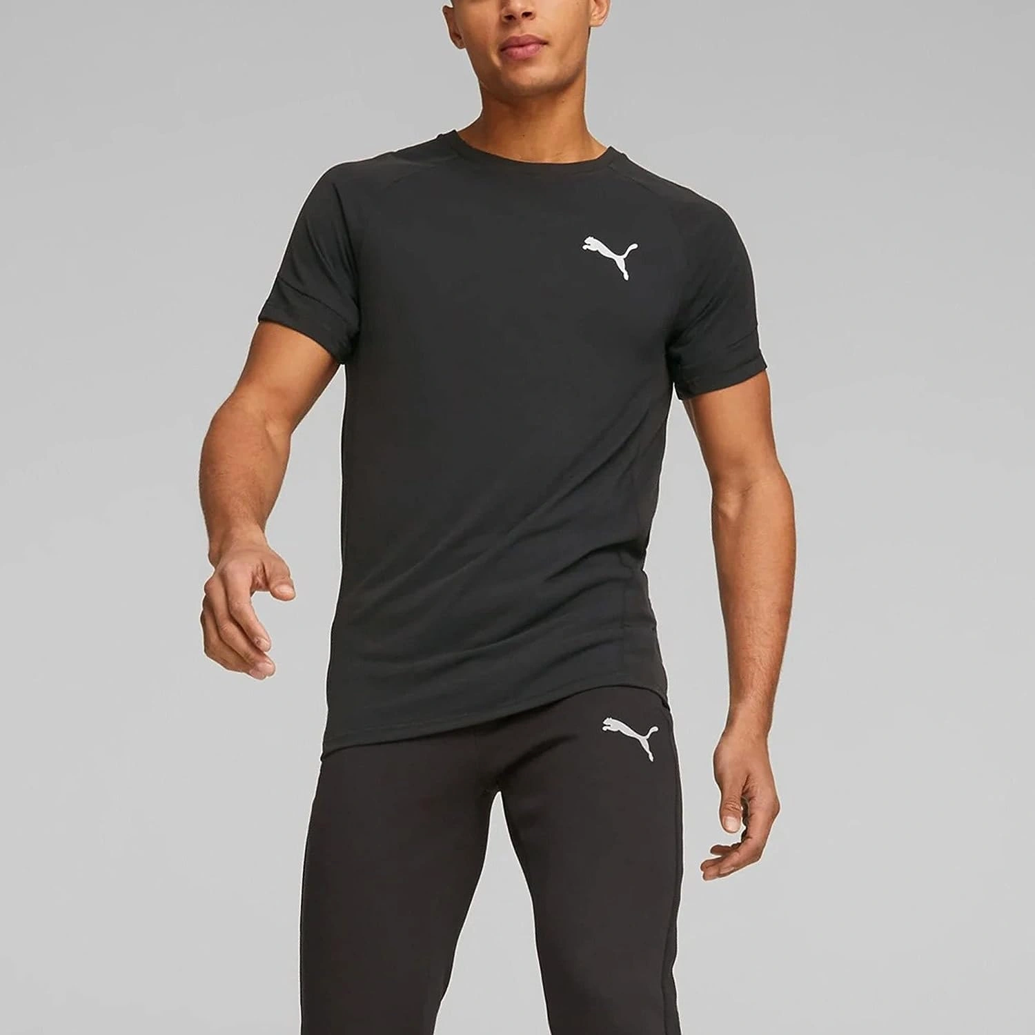 PUMA Evostripe Men's T-Shirt-L-Black-3