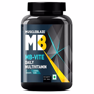 MuscleBlaze MB-Vite Daily Multivitamin with 51 Ingredients and 6 Essential Blends, 100% RDA of Immunity Boosters, for Enhanced Energy