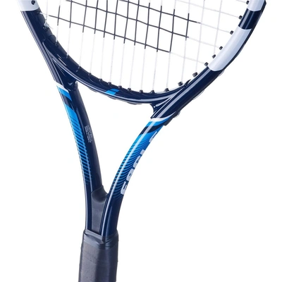 BABOLAT EAGLE TENNIS RACQUET 275GM STRUNG WHITE BLUE BLACK