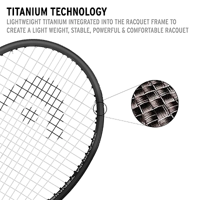 HEAD Ti S6 Graphite-Titanium Tennis Racquet-GREY AND SILVER-Full Siz-4