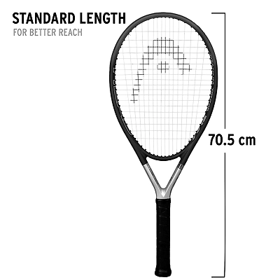HEAD Ti S6 Graphite-Titanium Tennis Racquet-GREY AND SILVER-Full Siz-3
