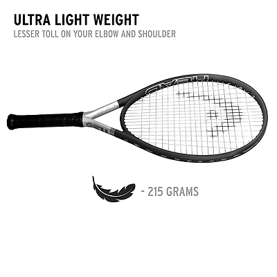 HEAD Ti S6 Graphite-Titanium Tennis Racquet-GREY AND SILVER-Full Siz-2