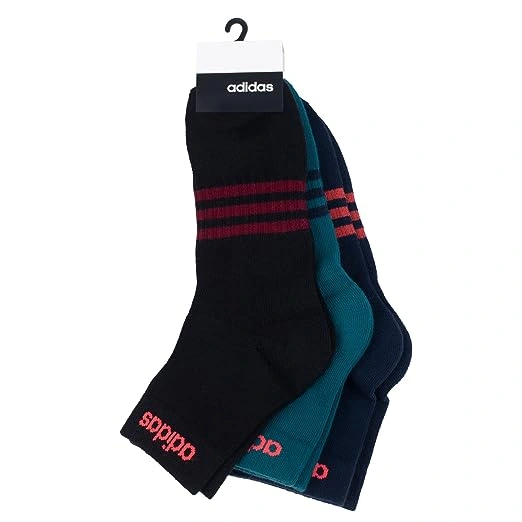 Adidas Original Heel &amp; Toe Cushion Ankle Cotton Socks - 3 Pairs (6N): All-Day Comfort and Support with Cushioned Heel and Toe-BLCK-LEGACY-TL-COLL-NAVY-2