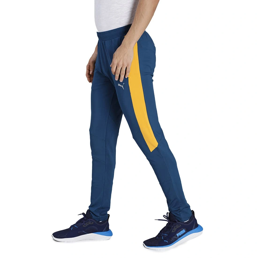 Puma One8 Virat Kohli Polyester Men's Slim Fit Trackpant-L-Blue-5