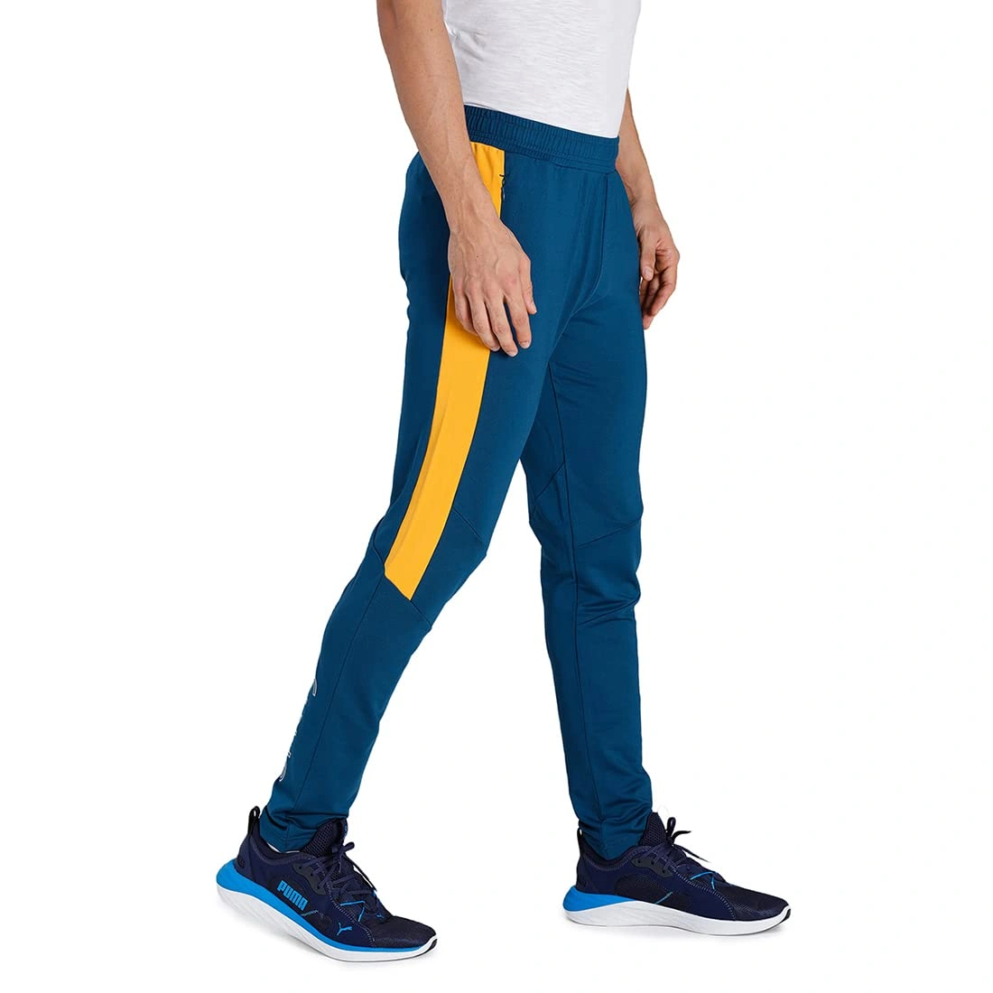 Puma One8 Virat Kohli Polyester Men's Slim Fit Trackpant-XL-Blue-3