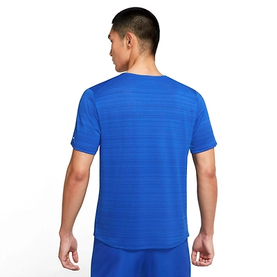 Nike CU5993-100 Men Dri-FIT Miler Short Sleeve Running Top | Total ...