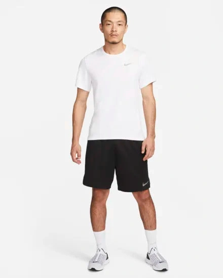 Nike Men Dri-FIT UV Miler Short-Sleeve Running Top-White-S-6