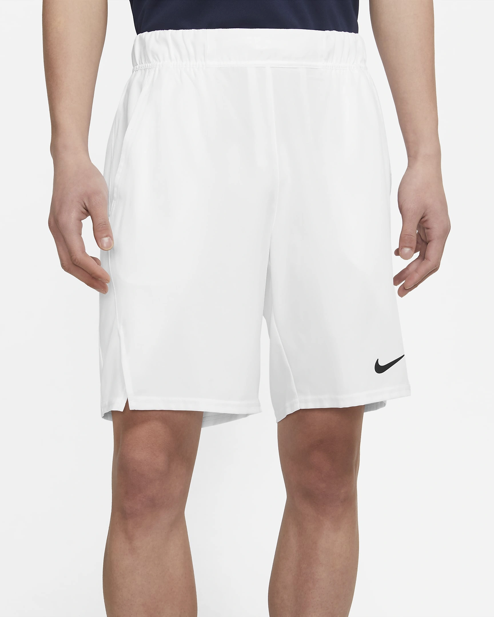 Nike Court Advantage 9in Men's Tennis Shorts - White/Black