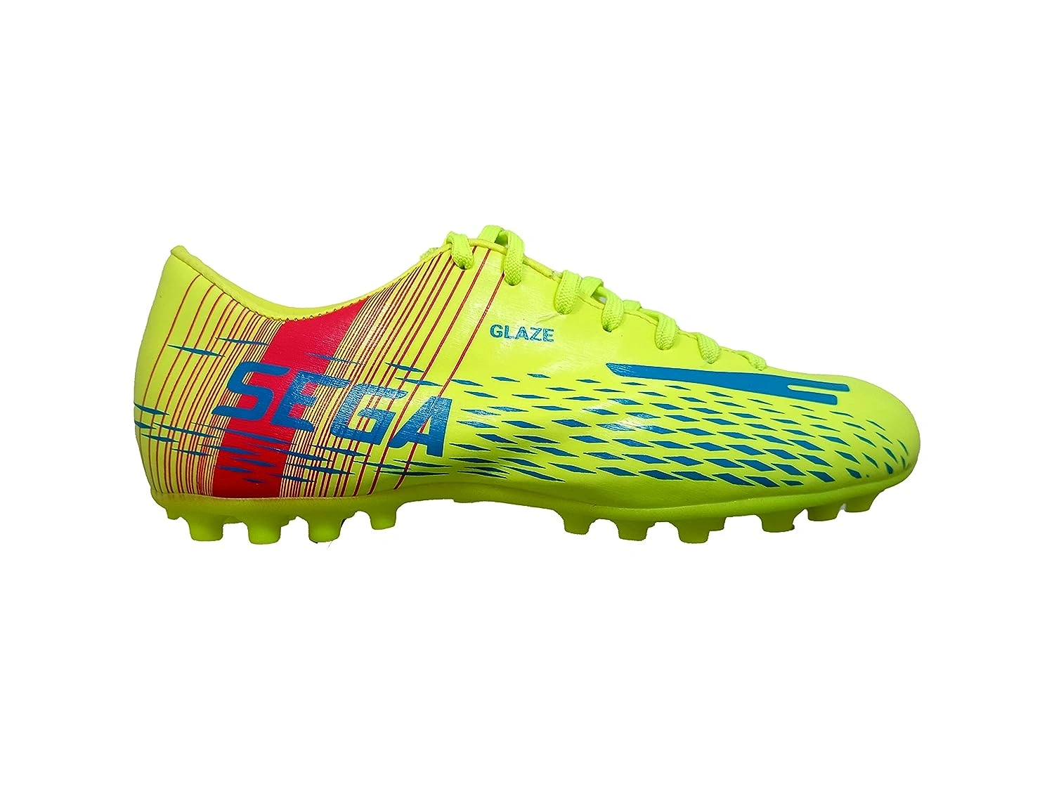 Sega Glaze Football Shoes-LIME/BLUE-5-2