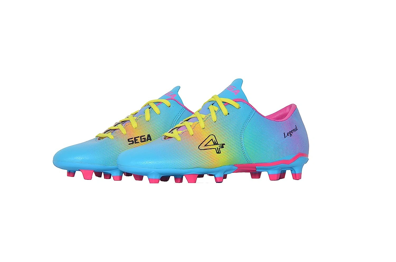 SEGA Legend Football Shoes-PINK / SKY-5-6