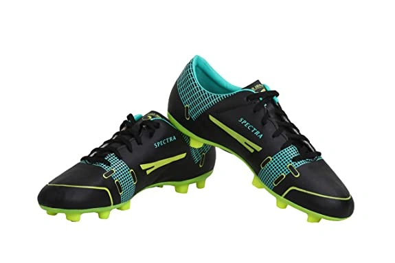 Sega Spectra Football Shoes with Spikes-GREEN/BLACK-9-5