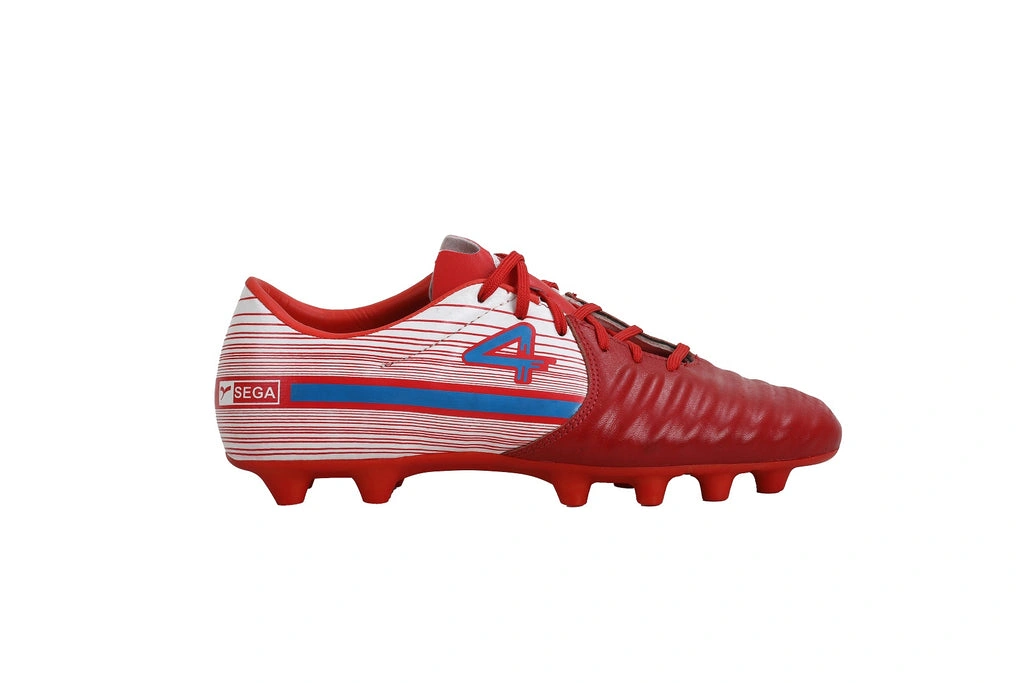 Sega Raptor Football Shoes-9-RED &amp; WHITE-2