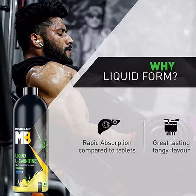 MuscleBlaze Liquid L-Carnitine-LEMON LIME-450 Ml-4