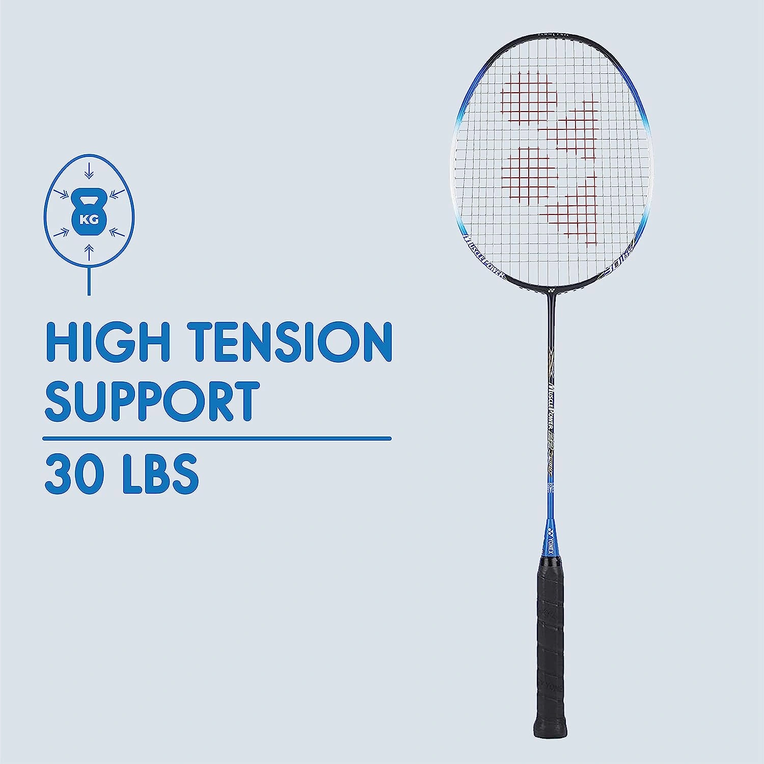 Yonex Muscle Power 22 Lt Badminton Racquets-BLACK - BLUE-2