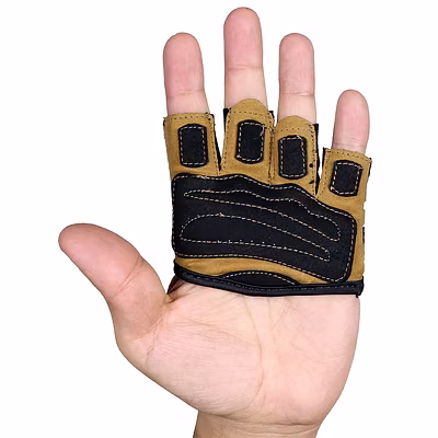 Kobo WTG-65 Weight Lifting Gym Gloves-GOLD-M-5