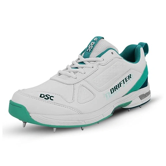 DSC Drifter Cricket Shoes for Men: Durable, High-Performance Cricket Shoes with Ventilation and Ankle Support-SG23-10-1