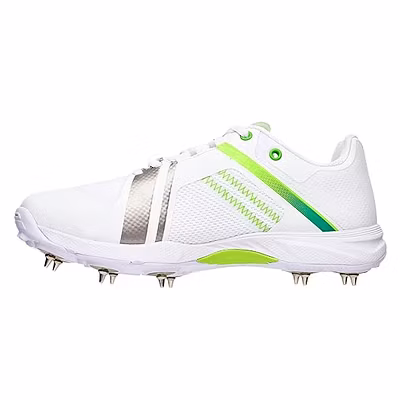 Kookaburra Pro 2.0 Spike Cricket Shoes -WHITE/LIME-10-1