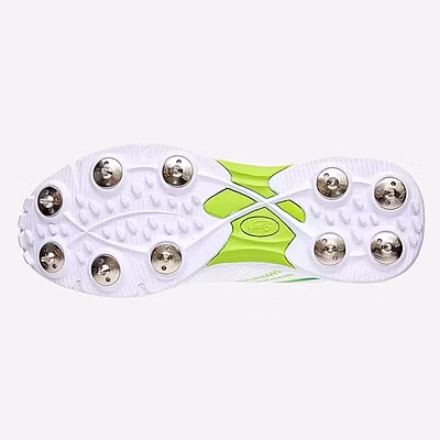 Kookaburra Pro 2.0 Spike Cricket Shoes -WHITE/LIME-10-5